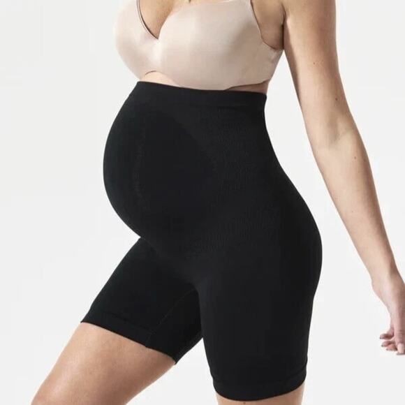 BLANQI Maternity Belly Support Girlshort Maternity Shorts M Medium Black - Picture 1 of 5